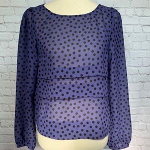 FREE Button back BCBG Generation Polka dot top.